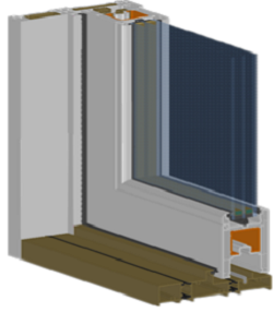 Inova high air-tight sliding door system
