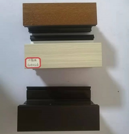 PVC window and door profiles laminated with foil